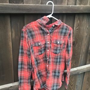 Red plaid shirt